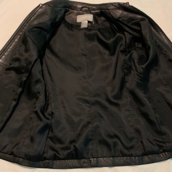 Liz Claiborne black leather jacket - 2P Host Pick! - Picture 8 of 9